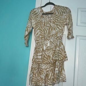 Light yellow & white dress from Patrons of Peace, size S. Worn only a few times